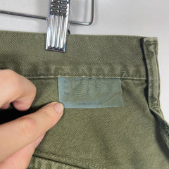 Kapital Green Cargo Pocket Canvas Cargo Pants