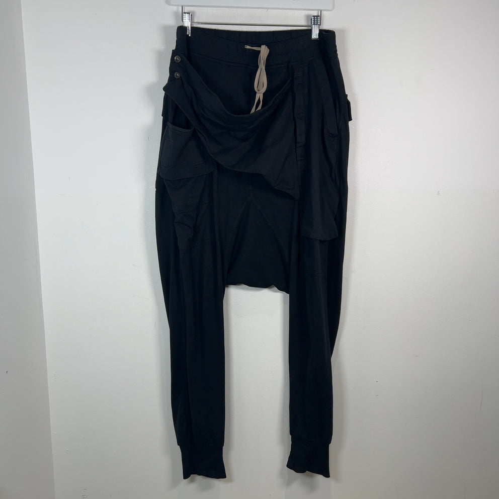 Rick Owens DRKSHDW Memphis Cut Cotton Drawstring Sweatpants