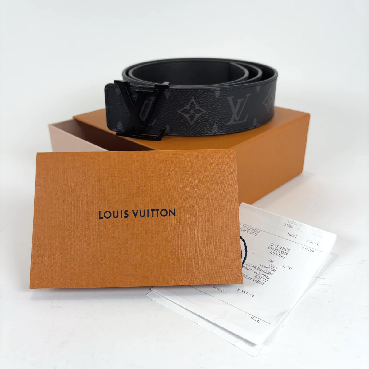 Louis Vuitton LV Eclipse Monogram Belt