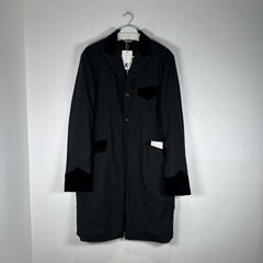 Comme Des Garcon Black Suede/Silk Black Multi-Pocket Outershirt Size XL
