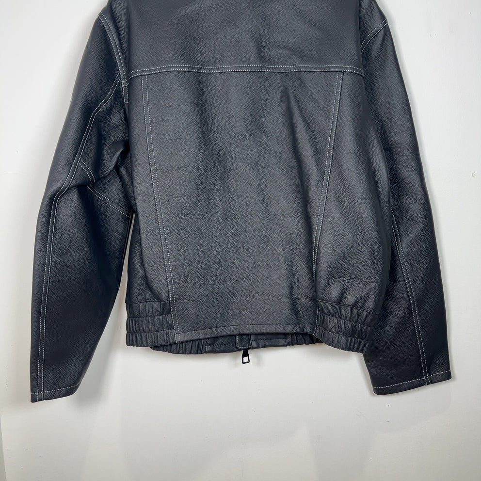 Louis Vuittion Frequency Chic Embrodied Leather Blouson Jacket Size 54