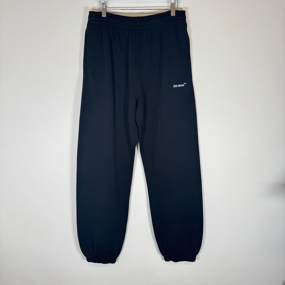 Off-White Black/White Logo Sweatpants Size M