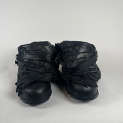 Yasuyuki Ishii S/S10 Foldable Leather Patchwork Boots Size 10