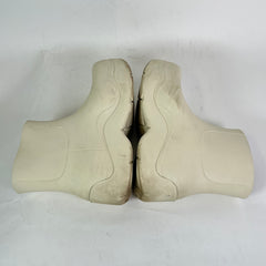 Bottega Veneta Cream Puddle Boots Size 43
