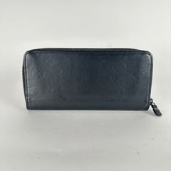 Louis Vuitton Black Shadow Monogram Zippy Wallet