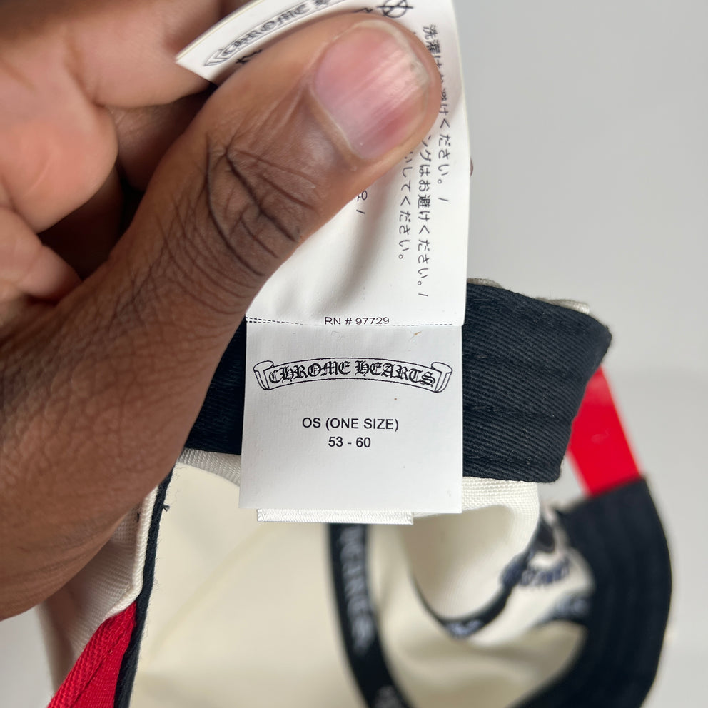Chrome Hearts Cream/Red ‘4th Of July’ CH Baseball Cap