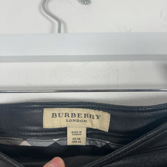 Burberry Leather Striped Leggings