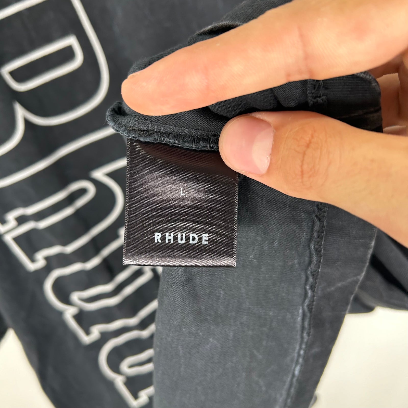 Rhude Stone Washed Graphic T-Shirt Size L