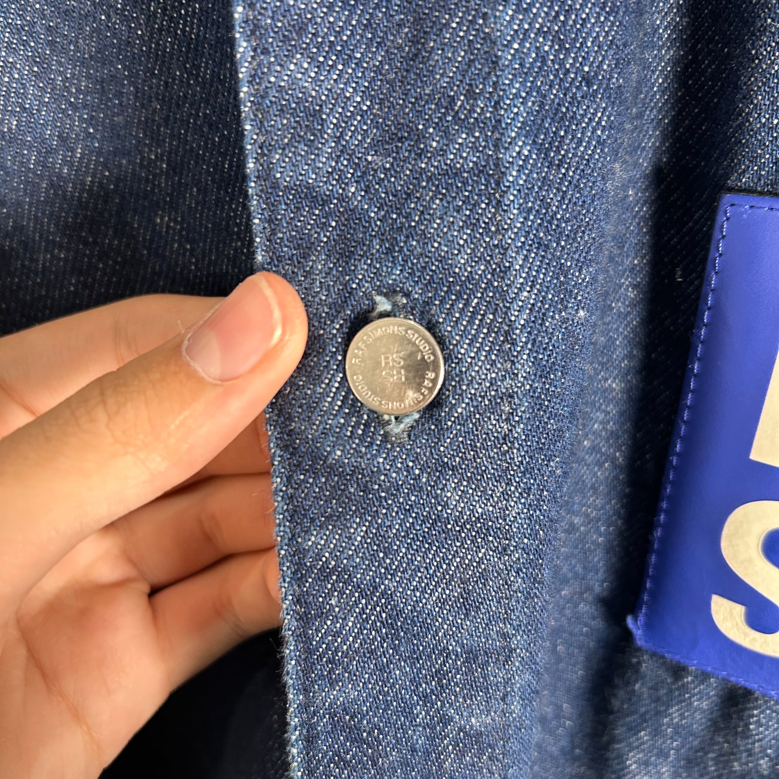 Raf Simons ‘RS’ Denim Over Shirt Size L