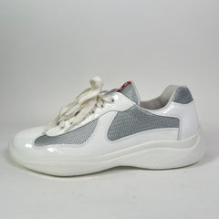 Prada White Patent Leather America Cups