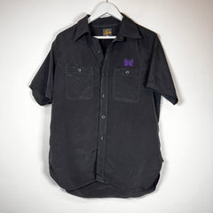 Needles Black Camp Button Up Shirt Size S