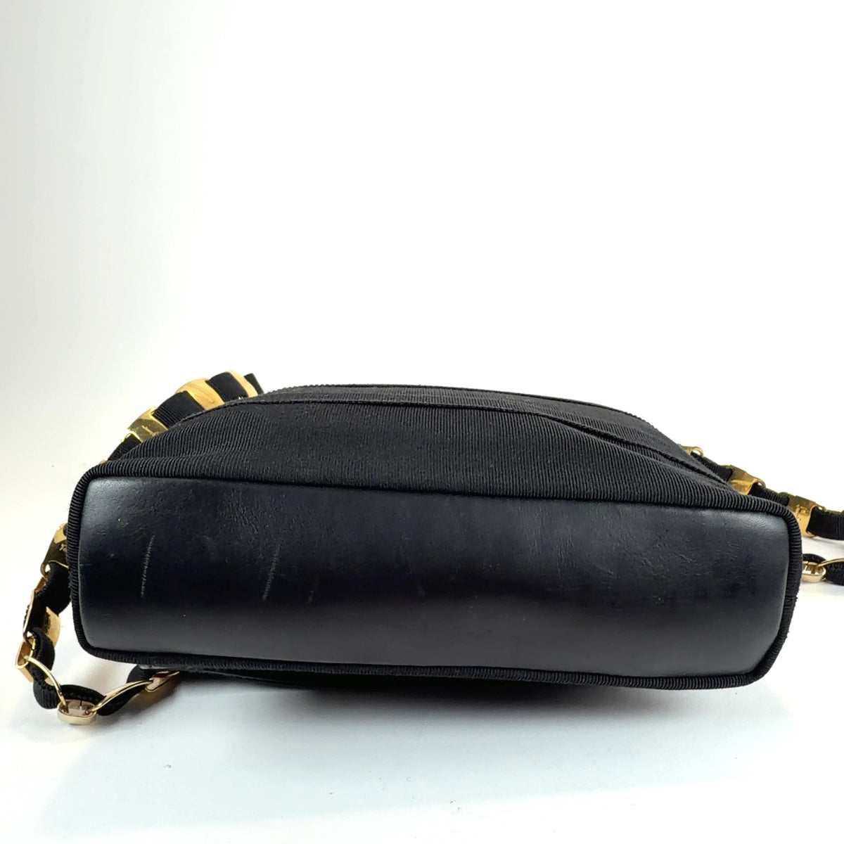 Salvatore Ferragamo Nylon Chain-Link Shoulder Bag