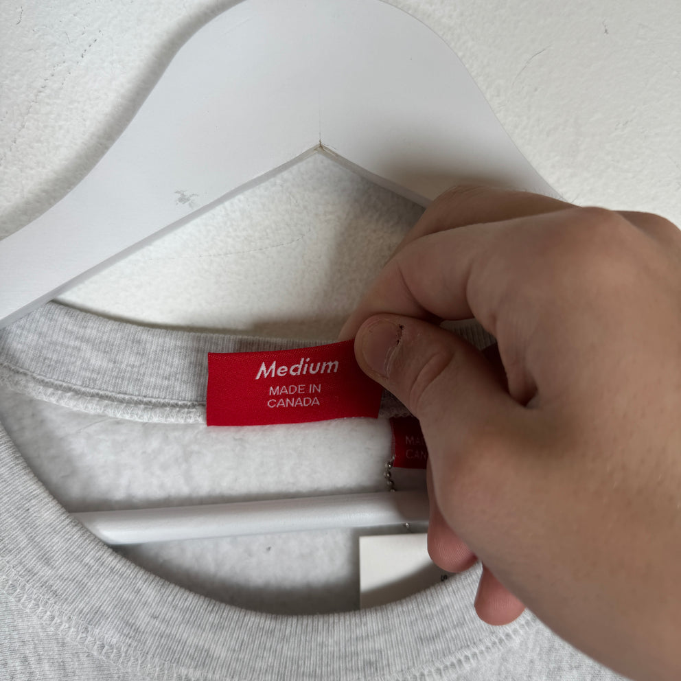 Supreme Ash Grey Cities Arc Crewneck Size M