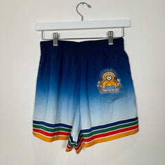 Casablanca 'For The Peace' Printed Silk Shorts Size XS