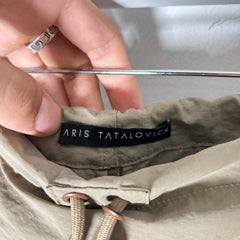Aris Tatalovich Khaki Technical Cargo Skirt Size M
