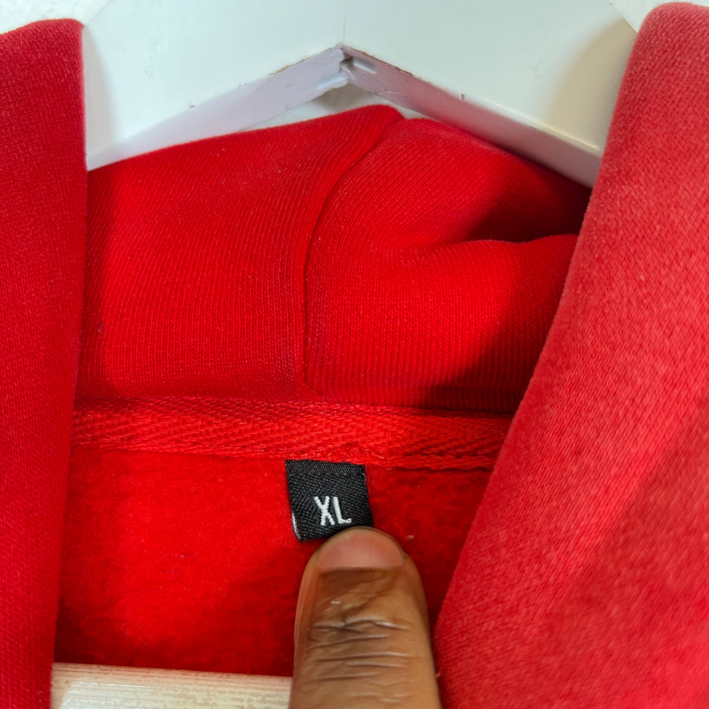 GV Gallery Raspberry Hills Red Spliced Hoodie Size XL