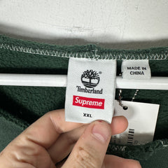 Supreme x Timberland Green Stitch Logo Crewneck Size XXL