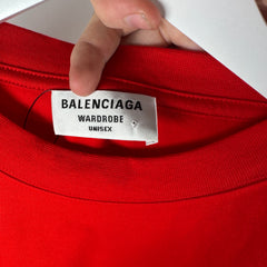Balenciaga Campaign Red T-Shirts Size S