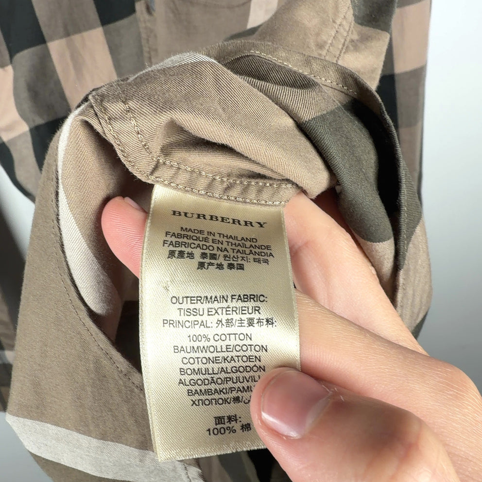 Burberry Big Plaid Button-Up Shirt