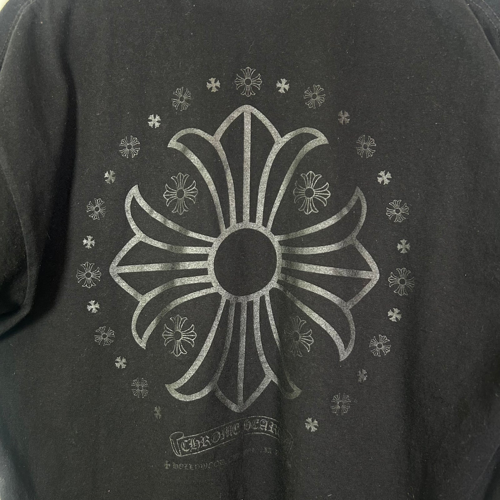 Chrome Hearts Vintage Tonal Floral Plus Cross T-Shirt