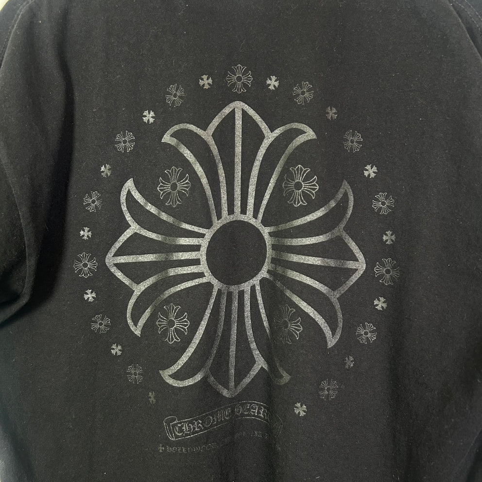 Chrome Hearts Vintage Tonal Floral Plus Cross T-Shirt