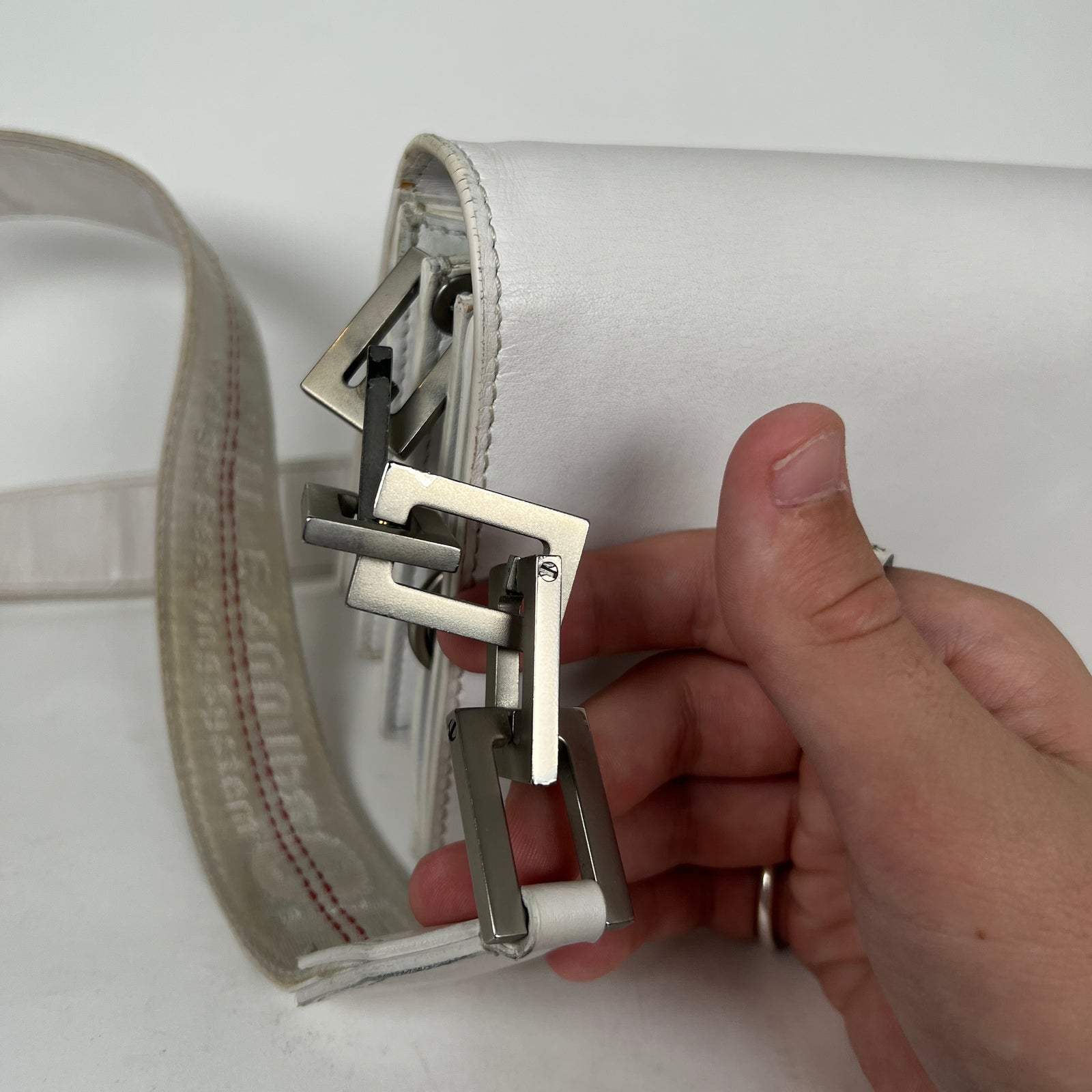 Off-White Paper Clip White Bag