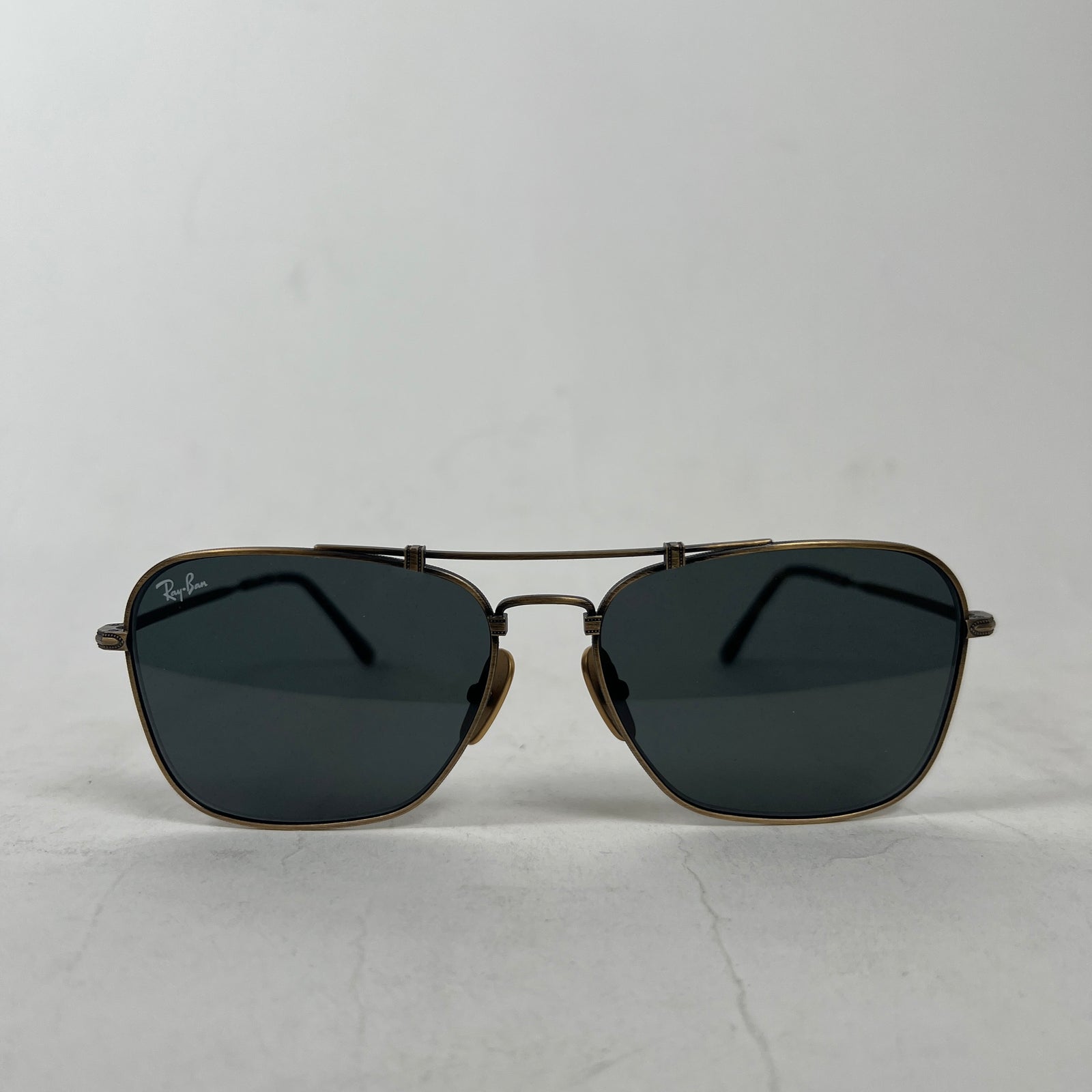 Ray Ban Caravan Titanium Black/Bronze Sunglasses