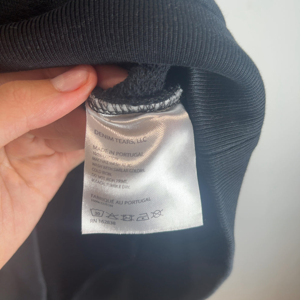 Denim Tears Black Tonal Wreath Hoodie