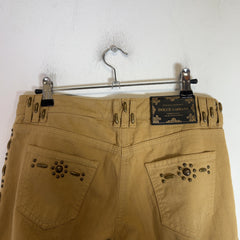 Dolce & Gabbana 2000s Studded Flare Pants