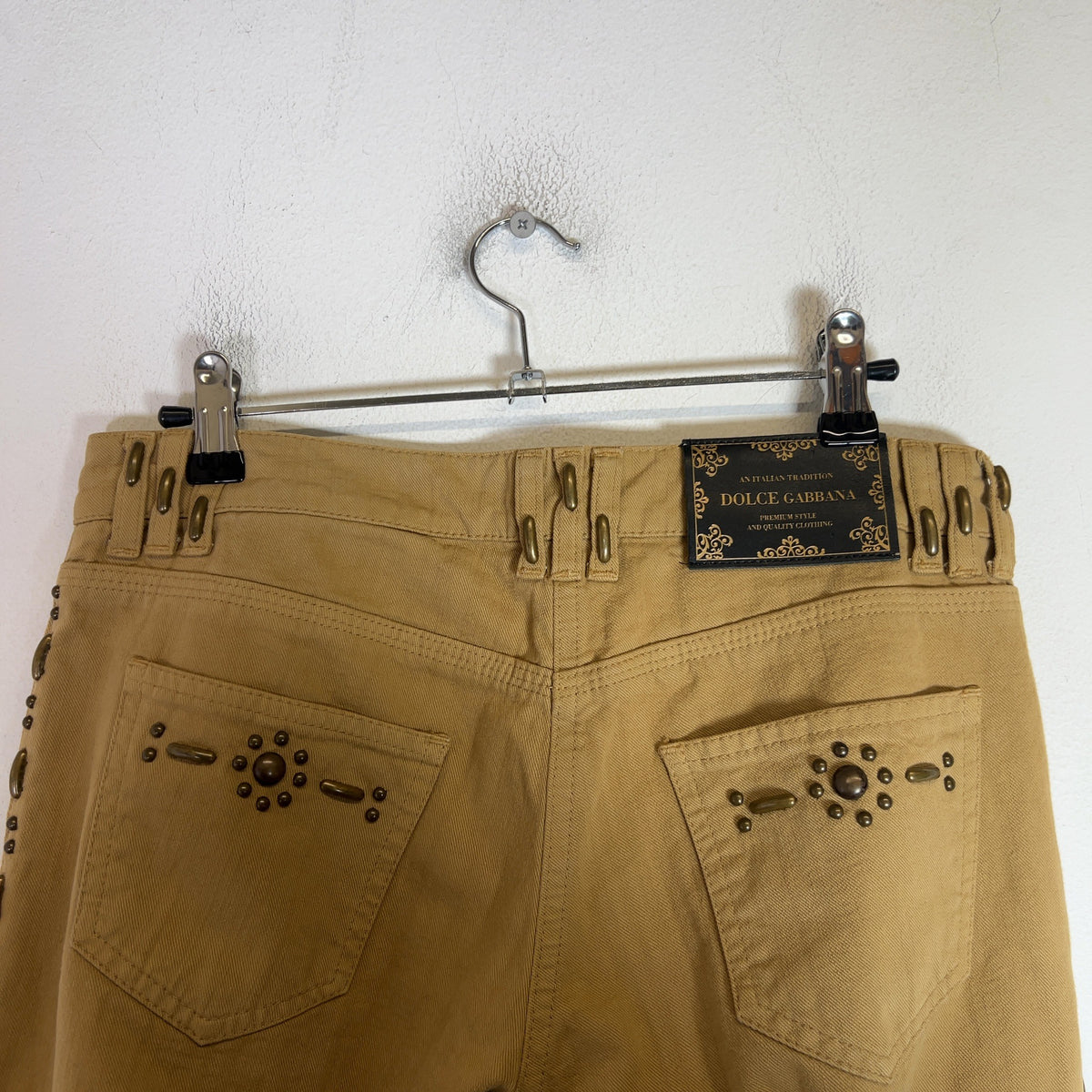 Dolce & Gabbana 2000s Studded Flare Pants