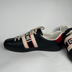 Gucci Ace Stripe Leather Sneaker Size 12