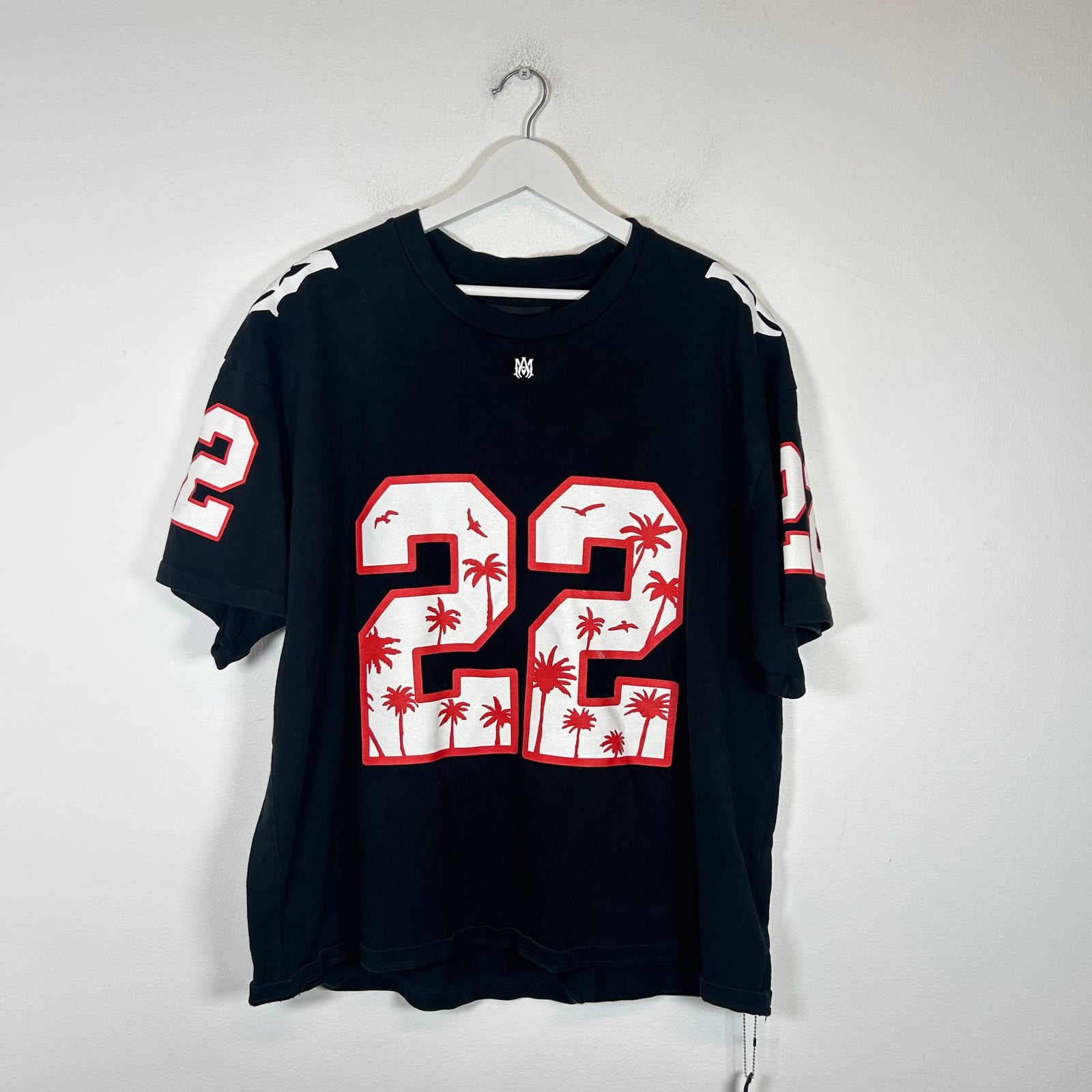 Amiri Black/Red Football Jersey Size XL