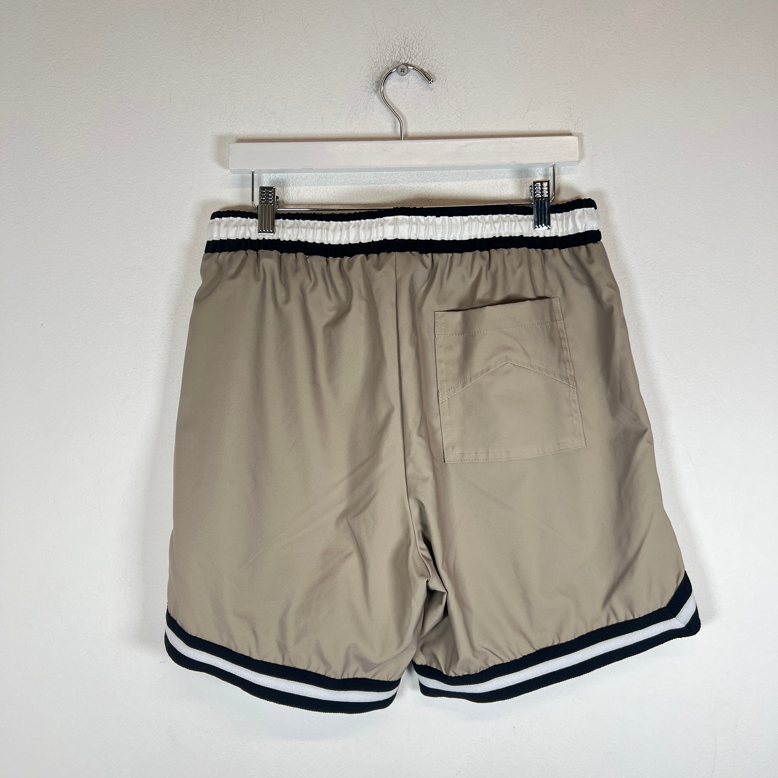 Rhude Khaki Logo Basketball Shorts Size XL