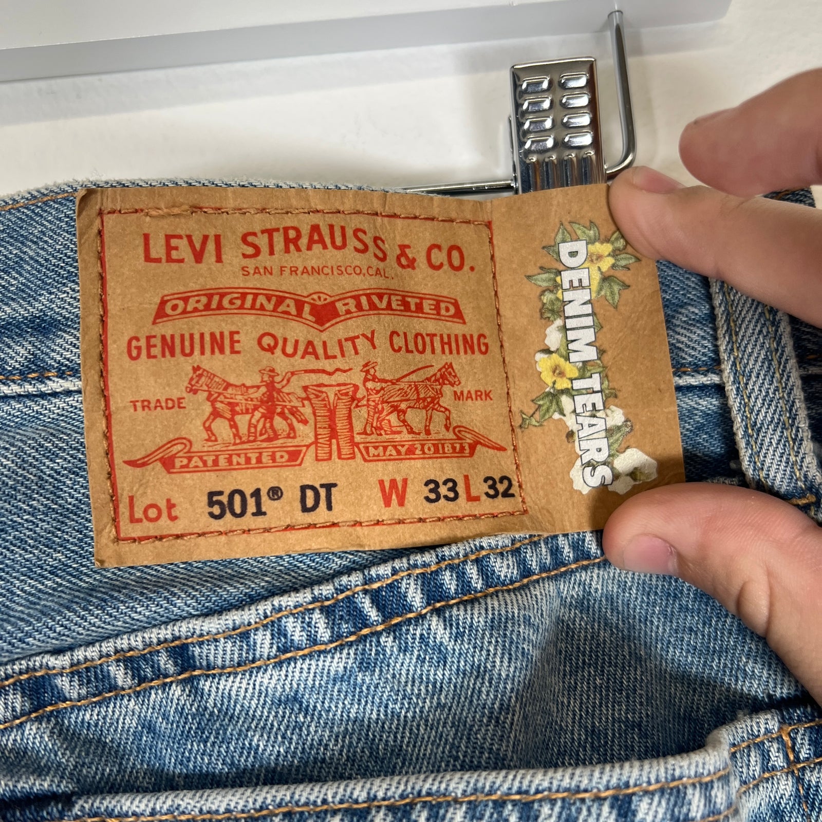 Denim Tears Lightwash Jeans Size 33x32