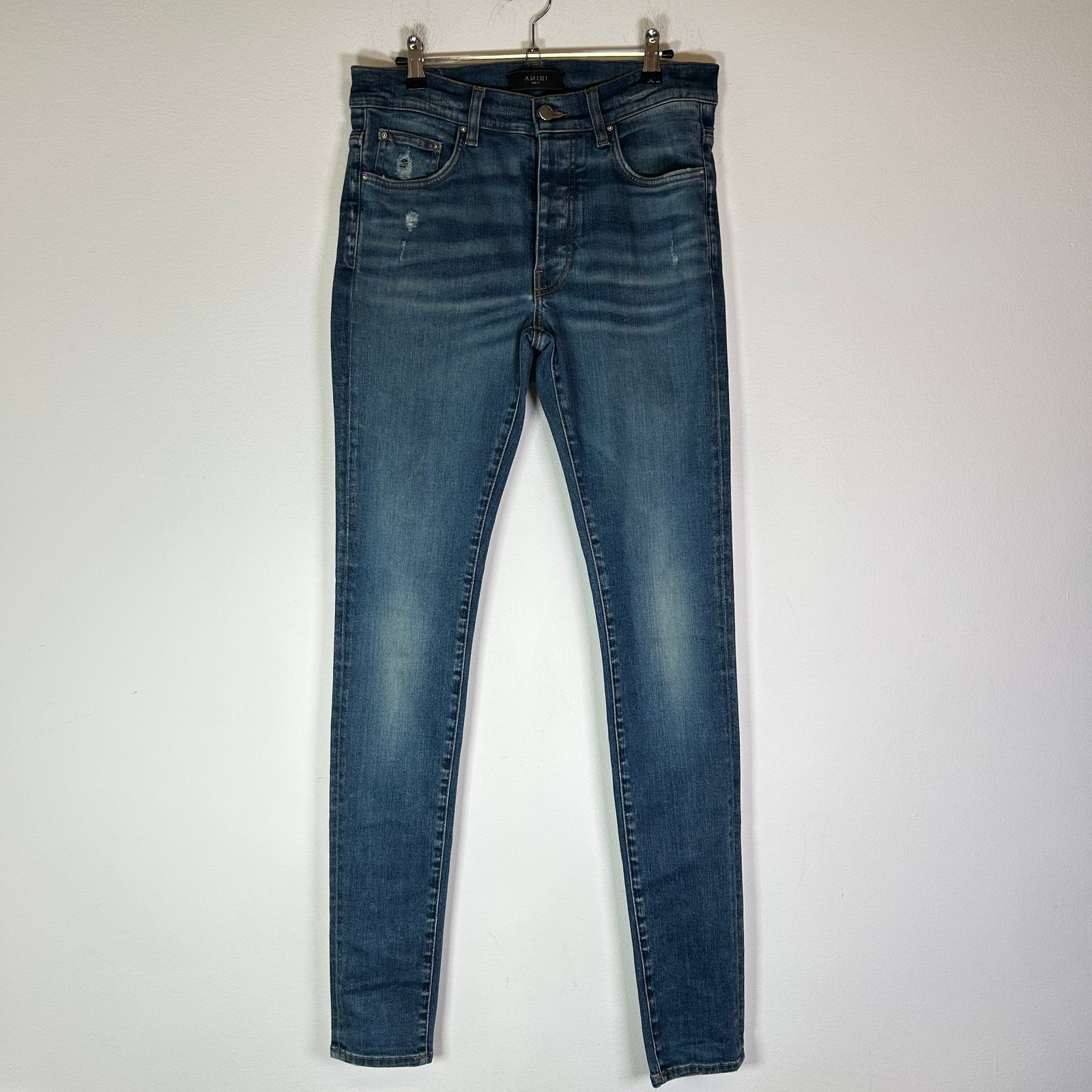 Amiri Blue Wash Stack Jeans