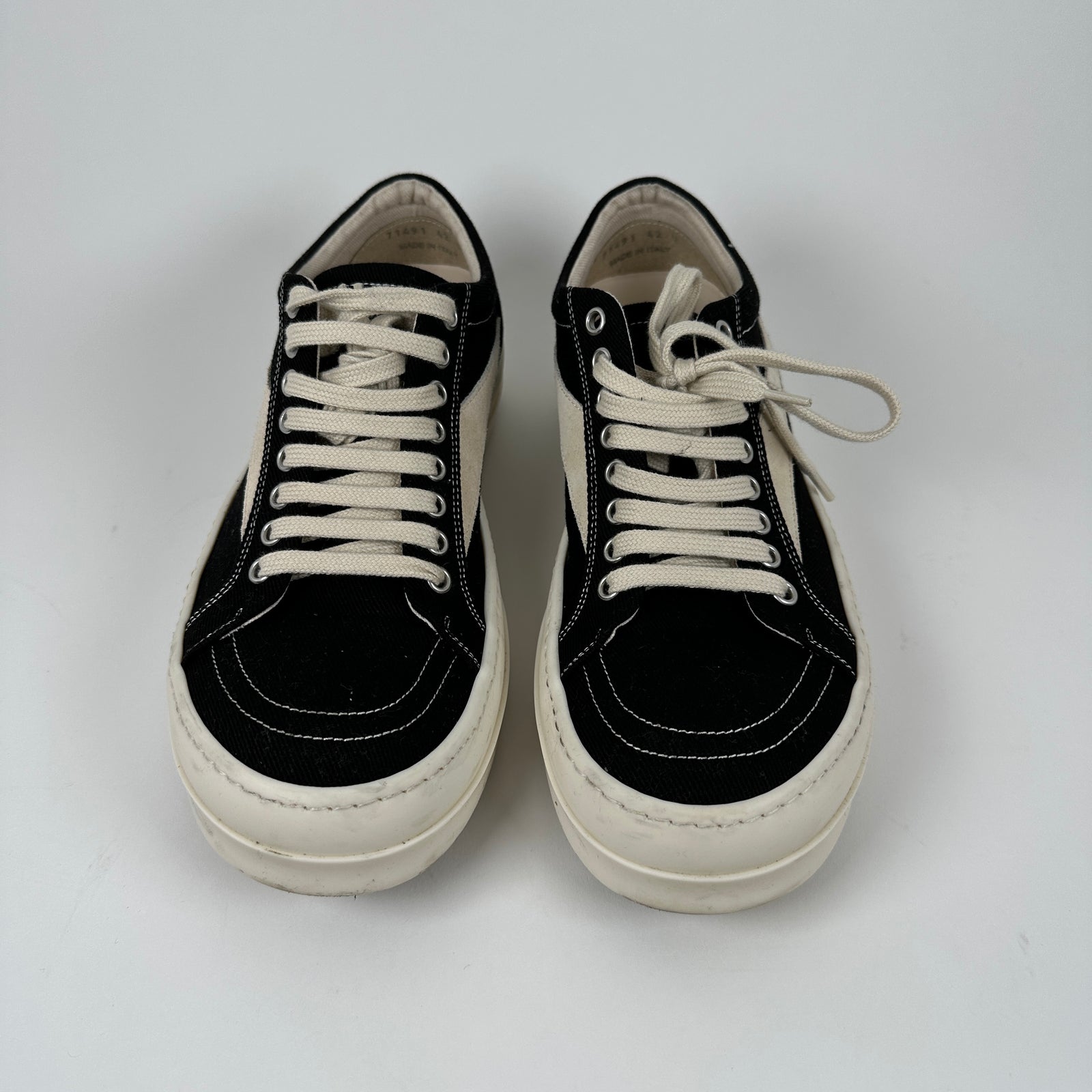 Rick Owen DRKSHDW Vintage Black Low Top Size 9