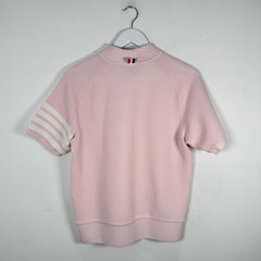Thom Browne Pink Ribbed Polo Shirt Size 2
