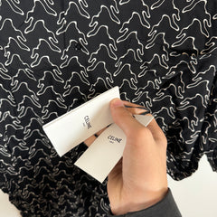Celine Black Viscose Hawaiian Shirt Size L