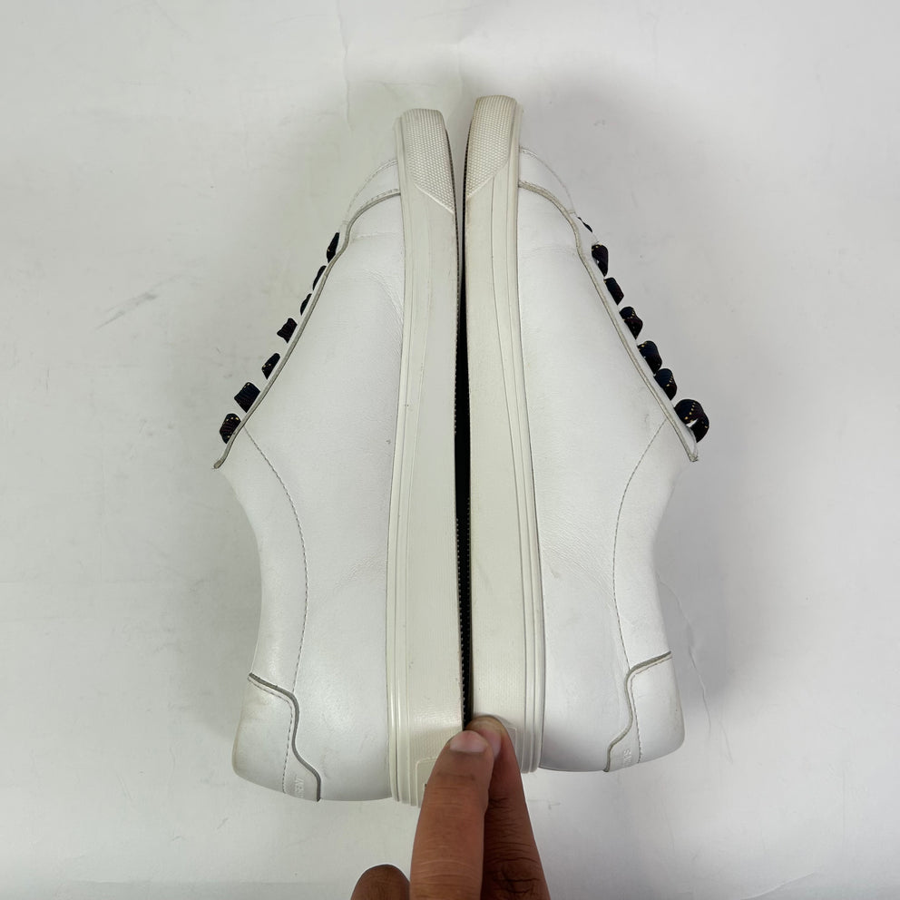 Saint Laurent White Andy Leather Low-Top Sneaker Size 42