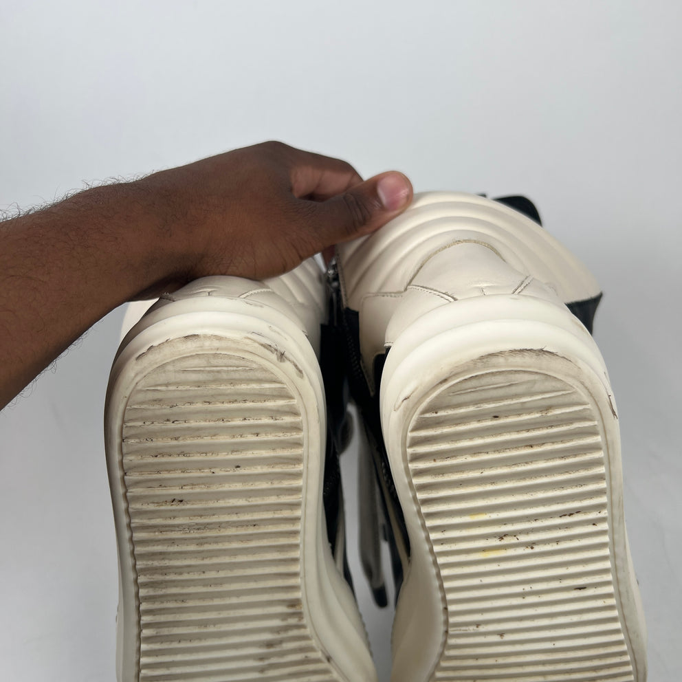 Rick Owens Black Jumbo Lace Geobasket Size 42