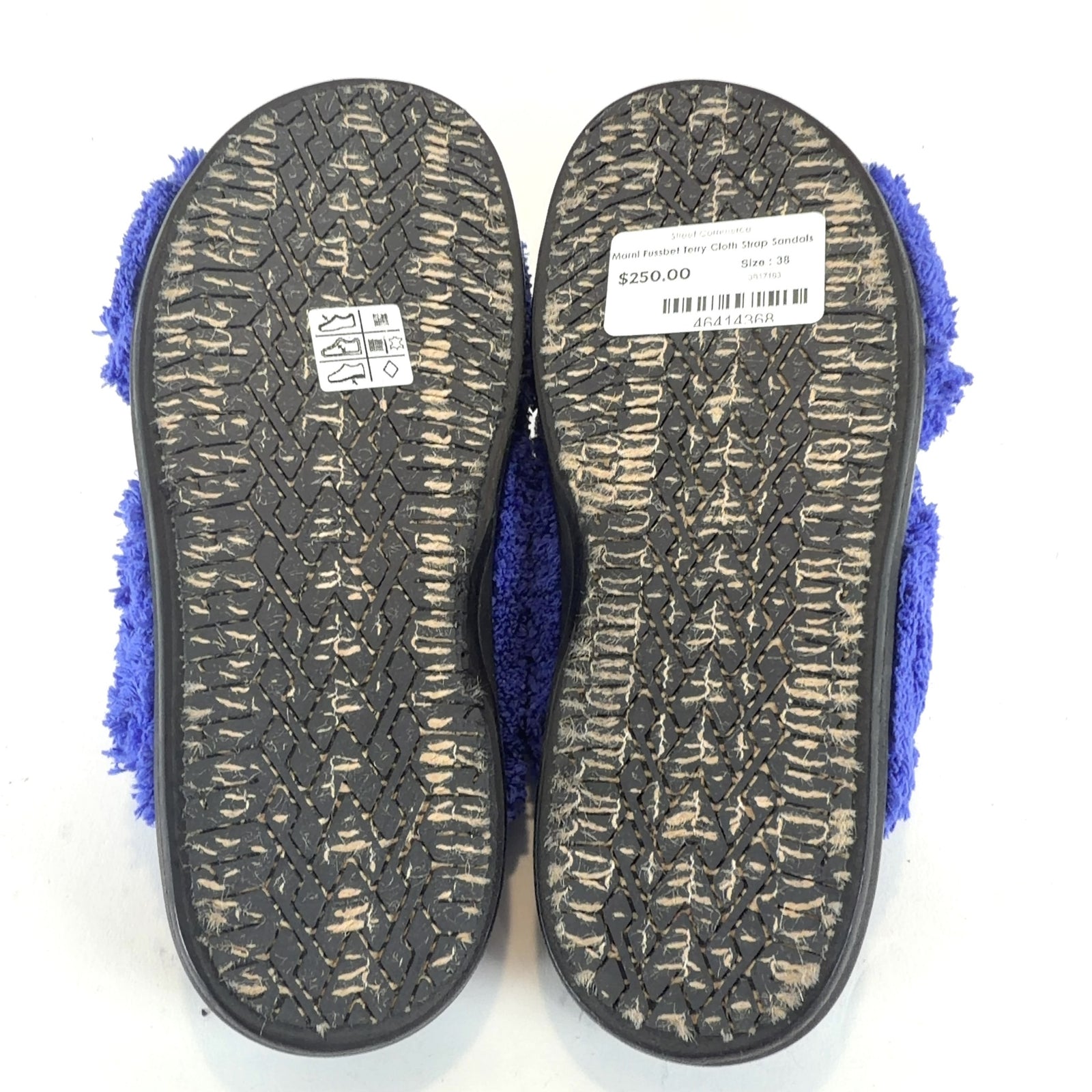 Marni Fussbet Terry Cloth Strap Sandals