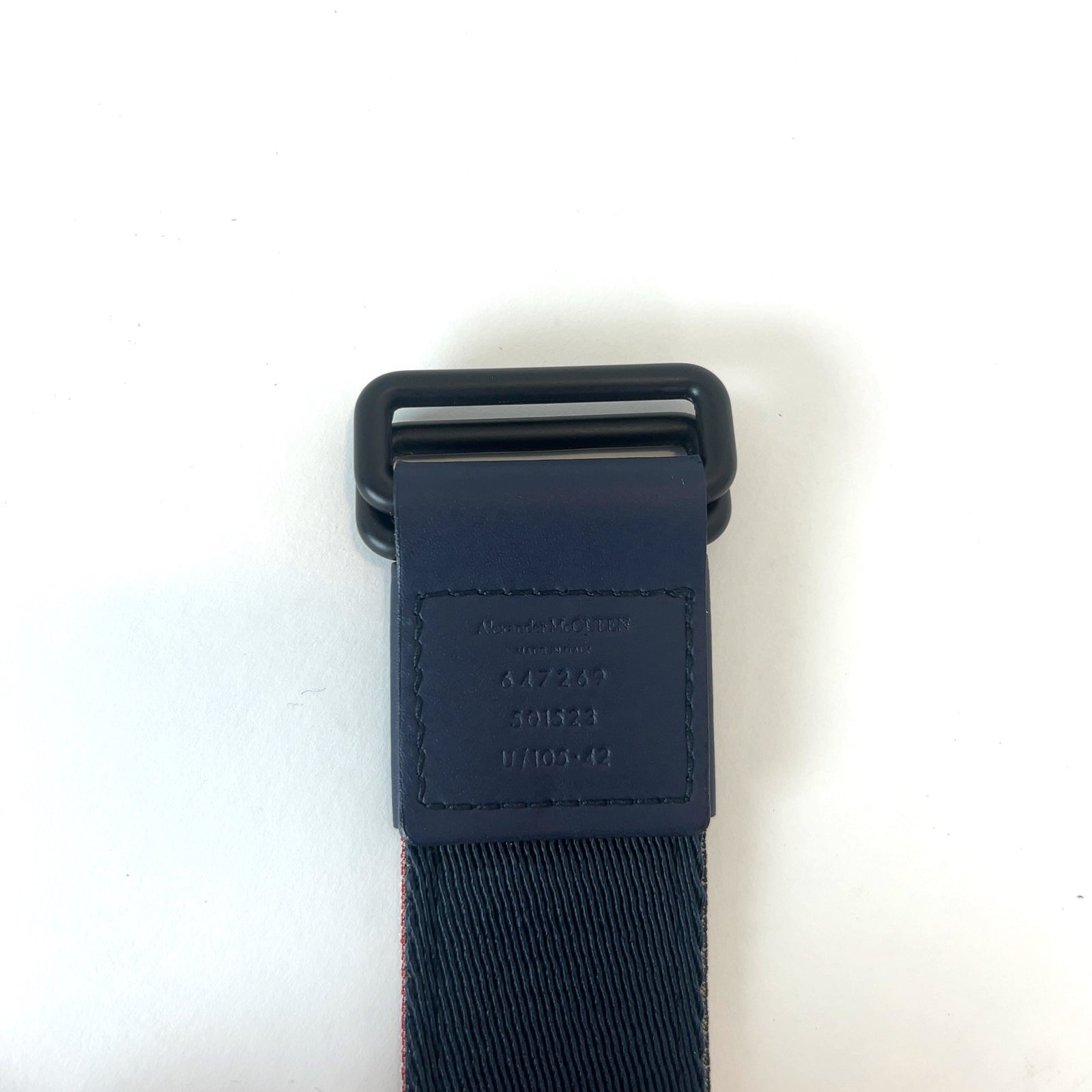 Alexander McQueen Logo Double Buckle Belt