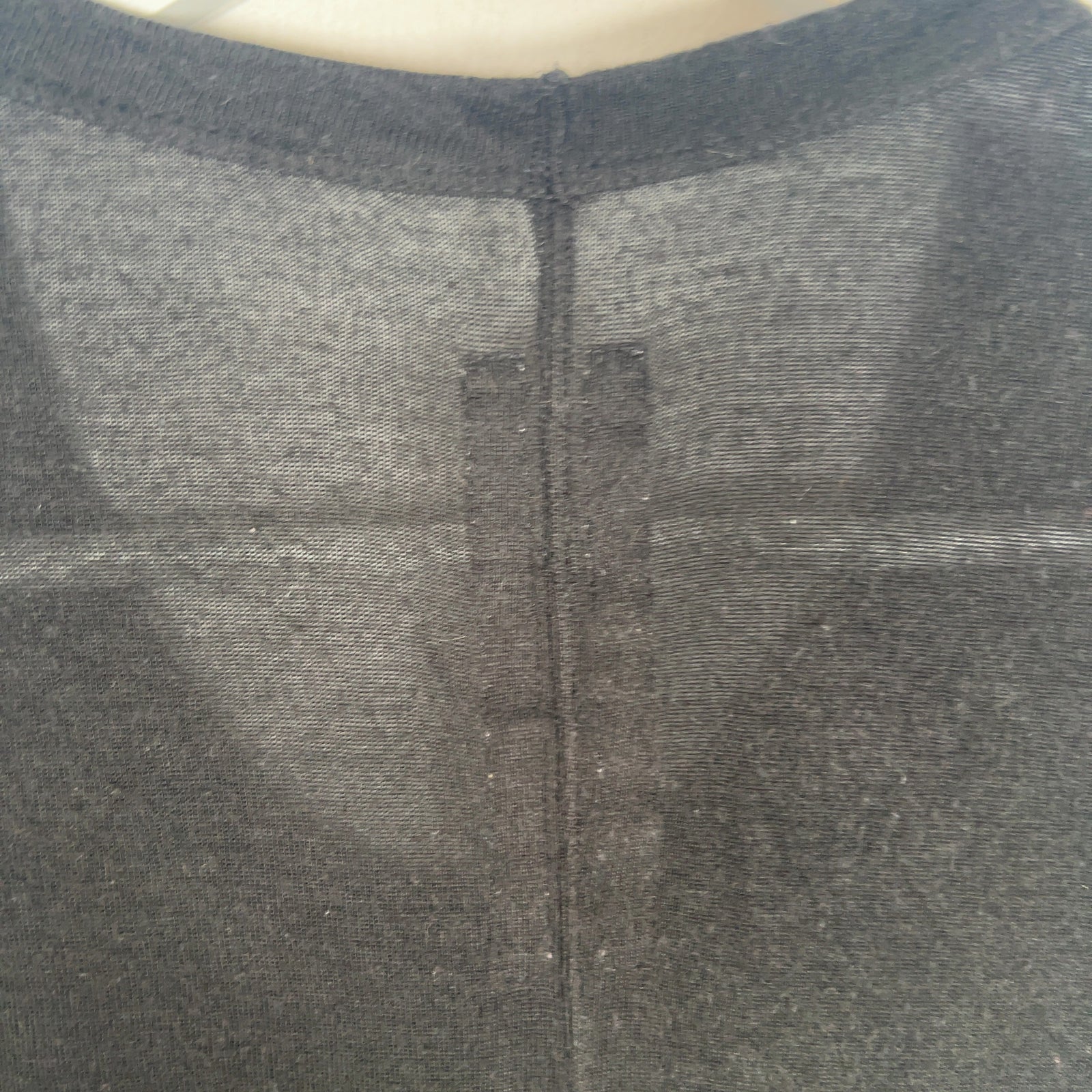 Rick Owens SS15 Faun Long Raw Cut Cotton T-Shirt