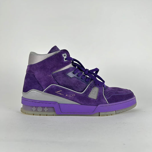 Louis Vuitton Purple High-Top Trainers Size 9.5