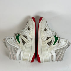 Gucci White/Red Gucci Basket High-Top Sneaker Size GG 8