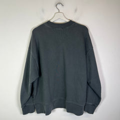 Palm Angels Washed Grey City Crewneck Sweatshirt