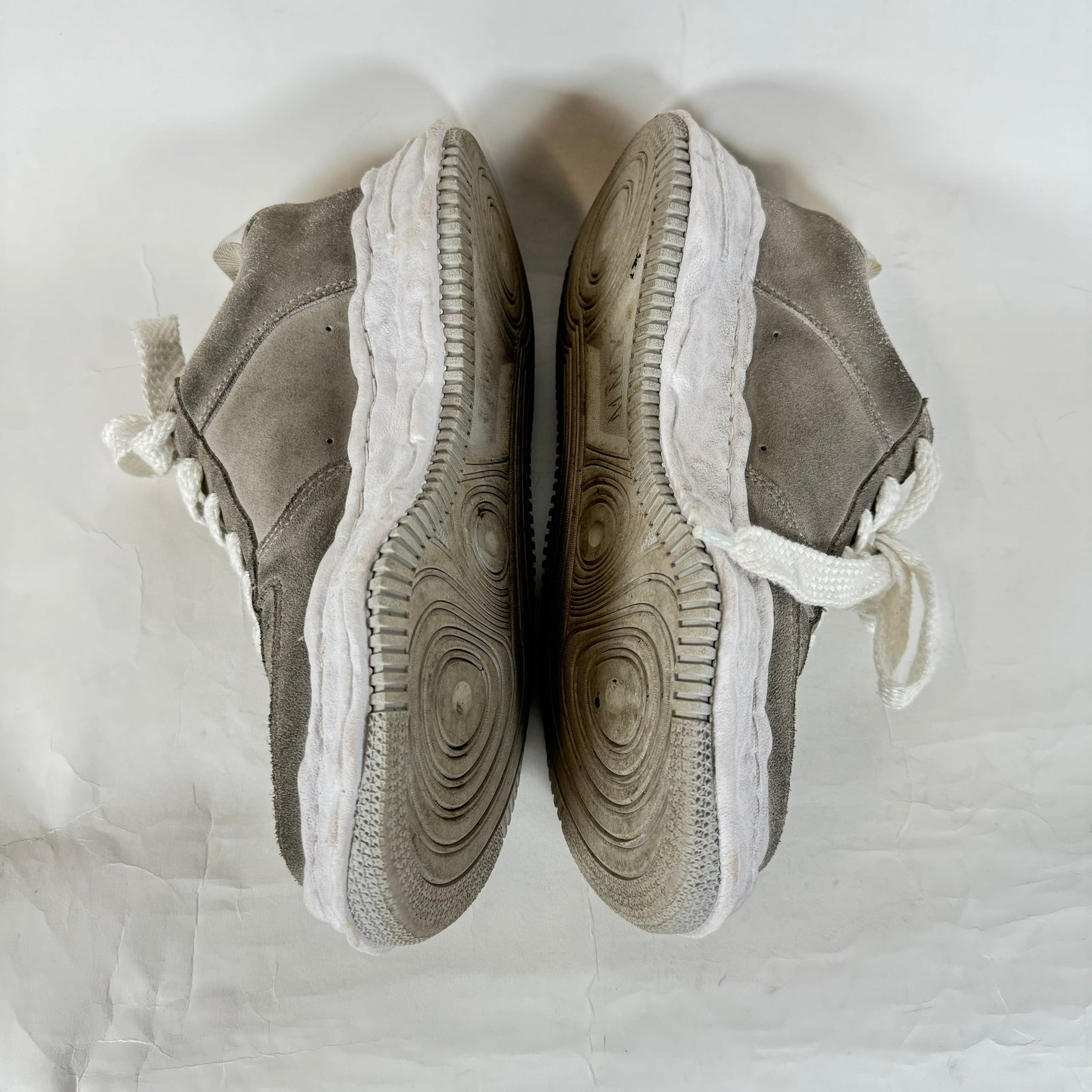 MMY Grey Brushed Suede Wayne Sneakers Size 42