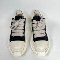Rick Owens Drkshdw Black/Milk Abstract Jumbolace Ramones Size 42.5