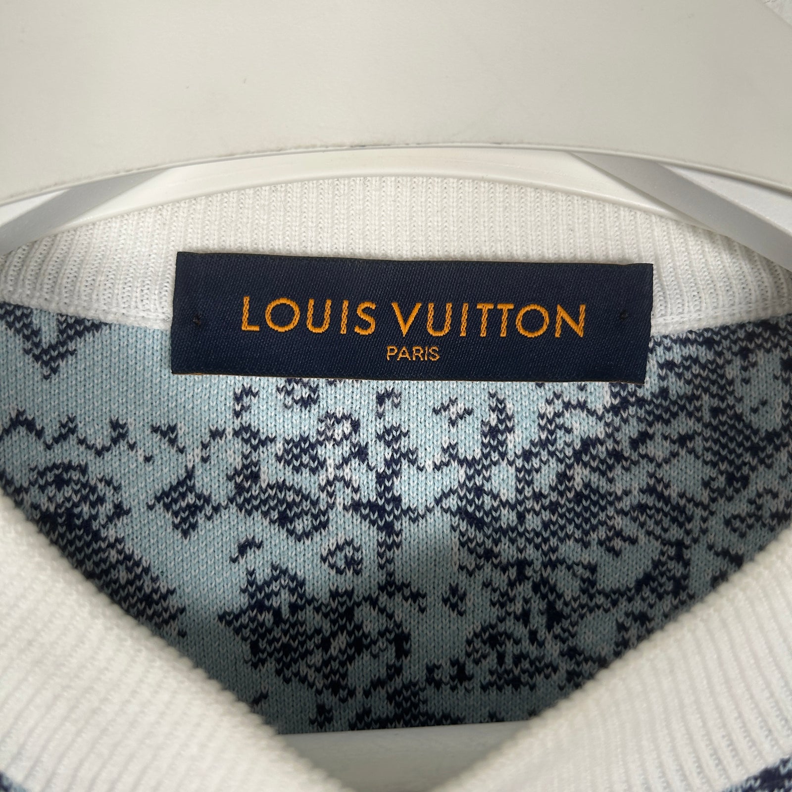 Louis Vuitton Monogram Bandana Intarsia Knit Crewneck Size S