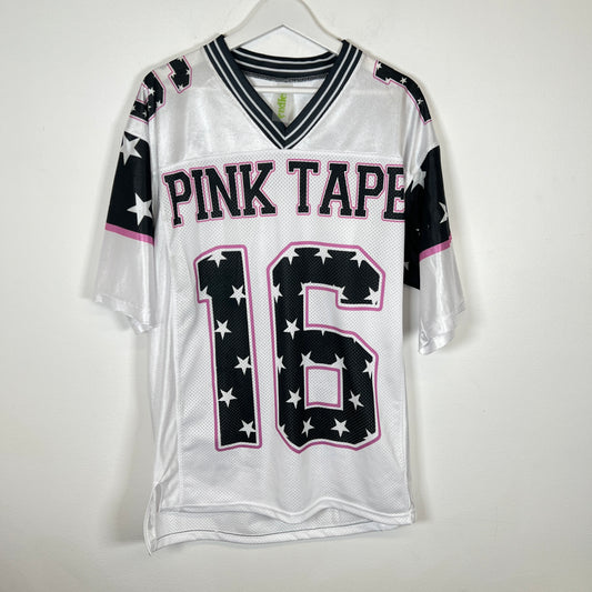 Endless "Pink Tape" White Jersey Size M